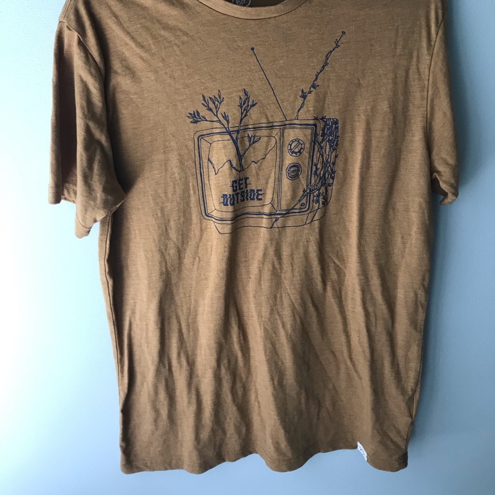 Vintage yellow “Get Outside” tee